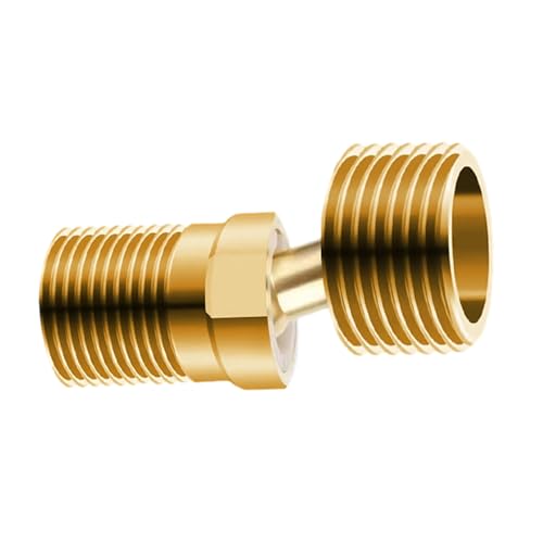 Starke Messinggewinde-Nippel, Adapter, Winkeleinstellung, Duscharmatur-Adapter, einfache Installation für Ventile, Verbindungs-Set aus Messing Starke Messinggewinde-Nippel, Adapter, Winkeleinstellung, Duscharmatur-Adapter, einfache Installation für Ventile, Verbindungs-Set aus Messing von MZRAN