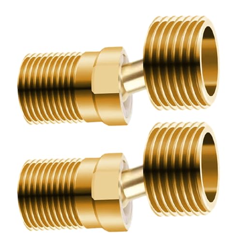 Starke Messinggewinde-Nippel, Adapter, Winkeleinstellung, Duscharmatur-Adapter, einfache Installation für Ventile, Verbindungs-Set aus Messing Starke Messinggewinde-Nippel, Adapter, Winkeleinstellung, Duscharmatur-Adapter, einfache Installation für Ventile, Verbindungs-Set aus Messing von MZRAN