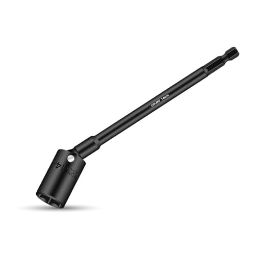 Stecknuss-Adapter für Schraubendreher mit Sechskantschaft, 360 Grad drehbar, Verlängerungsbohrer, 6,35 mm Sechskantschaft, Gelenkschlüssel-Adapter Stecknuss-Adapter für Schraubendreher mit Sechskantschaft, 360 Grad drehbar, Verlängerungsbohrer, 6,35 mm Sechskantschaft, Gelenkschlüssel-Adapter von MZRAN