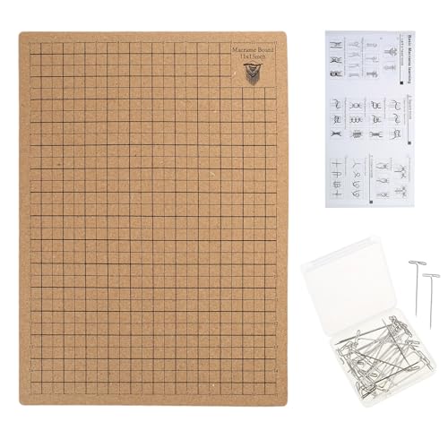 Tafel für String-Kunst-Muster, Bastelmatte, einfach zu transportieren, Webbrett, tragbares Flechtbrett, Pinntafel, Bündel von MZRAN