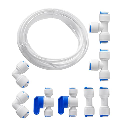 Wasserversorgungsleitungsschlauch-Kits, Wasserreinigungsarmaturen, Montage für Kühlschränke und Eismaschinen, Kühlschrank, Wasserleitung, Universalanschluss-Set von MZRAN