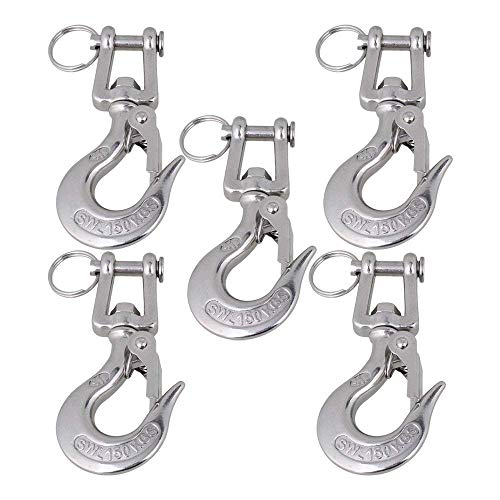 5 STÜCKE 304 Edelstahl Typ Trigger Clevis Typ Schwenkaugen Hubing Snap Ton Haken mit 15 0kg. Arbeitslastlimit. von MZSKLW