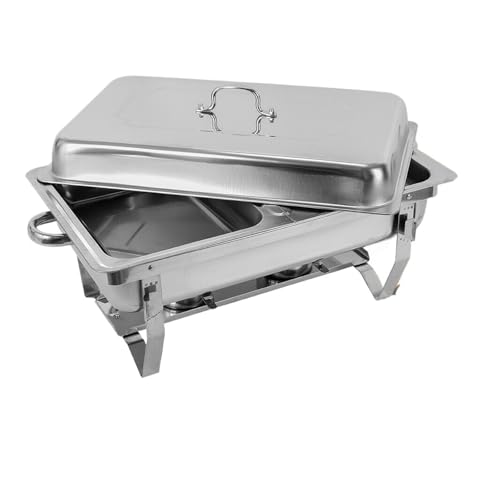 8Qt Chafing Dish Set aus Edelstahl – mit Wasserschale, Brennstoffkocher – for Partybuffet von MZSKLW