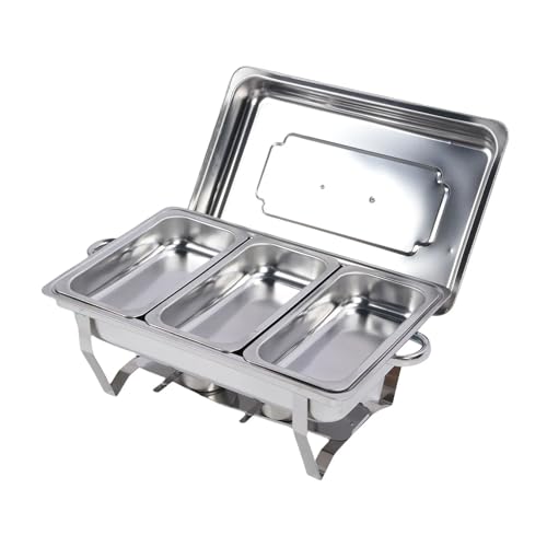 Buffet Chafer Server Wärmer Edelstahl Buffet Chafing Dish Set Wärme(Color 02) von MZSKLW