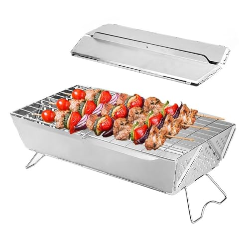 Edelstahl BBQ Barbecue Grill Klappgrill Leicht zu tragen Barbecue-Grill Klappgrill Herd Edelstahl BBQ Barbecue Grill Klappgrill Leicht zu tragen Barbecue-Grill Klappgrill Herd von MZSKLW