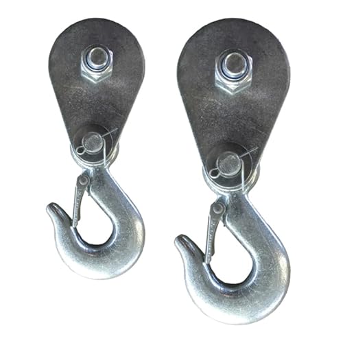 Hebeblock, Drahtseil, Hebeflaschenzug, Abschlepprad mit Haken for Seilwinde, Silber, for 800 kg/1000 kg DropShipping(800kg) von MZSKLW