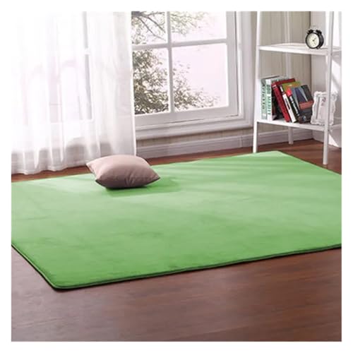 MZSKLW Korallen-Fleece-Wohnzimmer-Teppich für Kinder, Krabbelmatte, Schlafzimmer, Erkerfenster, Decke, Bett, bruchfest, 1,4 x 2 m (4,120 x 160 cm) von MZSKLW
