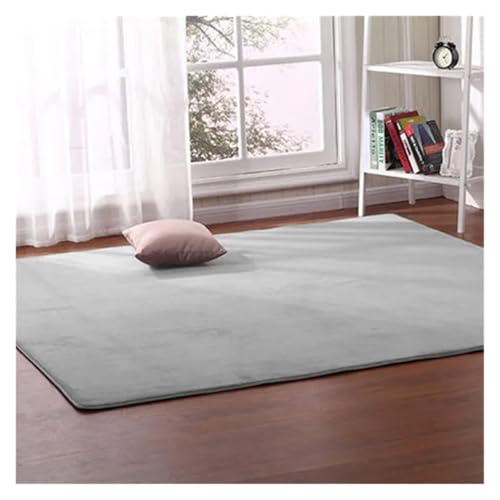 MZSKLW Korallen-Fleece-Wohnzimmer-Teppich für Kinder, Krabbelmatte, Schlafzimmer, Erkerfenster, Decke, Bett, bruchfester Teppich, 1,4 x 2 m (9,140 x 200 cm) von MZSKLW