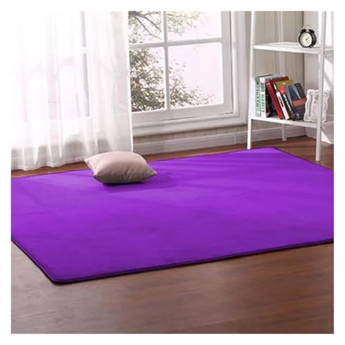 MZSKLW Korallen-Fleece-Wohnzimmer-Teppich für Kinder, Krabbelmatte, Schlafzimmer, Erkerfenster, Decke, Bett, bruchfester Teppich, 11,20 cm x 40 cm von MZSKLW