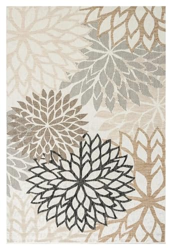 MZSKLW Moderne Blumenteppiche sind schmutzabweisend und wasserdicht. Sommer-Picknickmatten for den Innen- und Außenbereich.(Color02,120X160CM 3.9X5.2FT) von MZSKLW