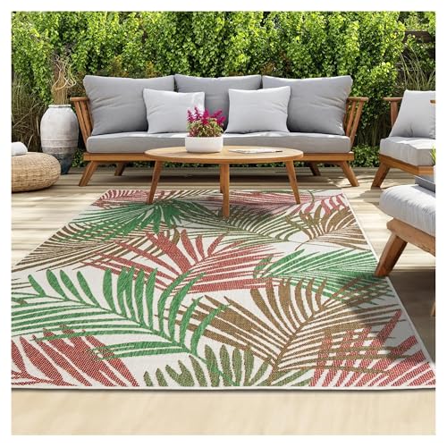 MZSKLW Sommer Outdoor Teppich Camping und Picknick Anti-Rutsch-Bodenmatte Maschinenwaschbar Terrasse Deck Teppich(Color01,140x200cm 55x80inch) von MZSKLW