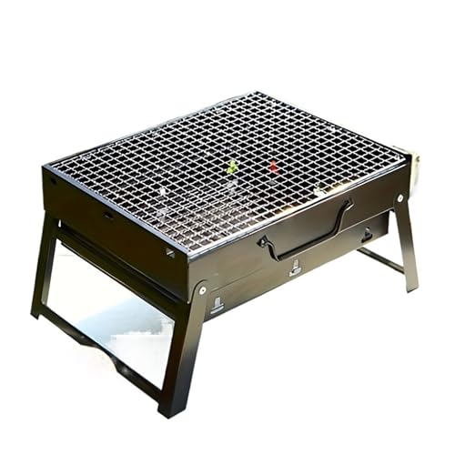 Tragbarer BBQ-Holzkohlegrill aus Edelstahl, kleines Mini-BBQ-Werkzeugset, Kochen im Freien, Camping, Picknick, Strand, tragbarer BBQ Tragbarer BBQ-Holzkohlegrill aus Edelstahl, kleines Mini-BBQ-Werkzeugset, Kochen im Freien, Camping, Picknick, Strand, tragbarer BBQ von MZSKLW