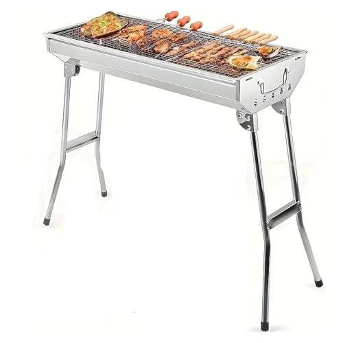 Tragbarer großer Grill, rostfreier Holzkohlegrill for den Außenbereich, geeignet for Camping im Freien und Familienfeiern Tragbarer großer Grill, rostfreier Holzkohlegrill for den Außenbereich, geeignet for Camping im Freien und Familienfeiern von MZSKLW