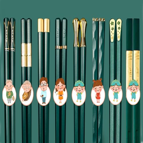 MZSX Essstäbchen, Professionelles EssstäBchen Schwarz Chopsticks Wiederverwendbare, High-End-Design Stäbchen aus , Leicht rutschfest Essbesteck, Japanische China von MZSX