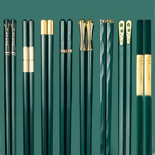 MZSX Essstäbchen, Professionelles EssstäBchen Schwarz Chopsticks Wiederverwendbare, High-End-Design Stäbchen aus , Leicht rutschfest Essbesteck, Japanische China von MZSX