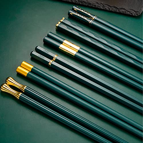 MZSX Essstäbchen, Professionelles EssstäBchen Schwarz Chopsticks Wiederverwendbare, High-End-Design Stäbchen aus , Leicht rutschfest Essbesteck, Japanische China von MZSX