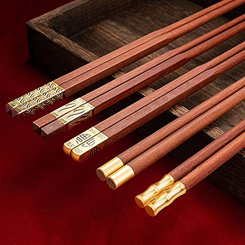 MZSX Essstäbchen, Professionelles EssstäBchen Schwarz Chopsticks Wiederverwendbare, High-End-Design Stäbchen aus , Leicht rutschfest Essbesteck, Japanische China von MZSX