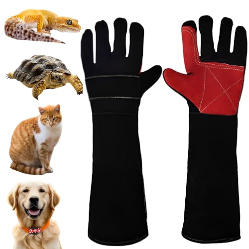 MZSX Bissfeste Handschuhe für den Umgang mit Tieren, 45cm Anti-Biss Arbeitshandschuhe, Reptilien Handhabungshandschuhe, für Schweißen, Gartenarbeit, Umgang mit Katze/Hund/Vogel MZSX Bissfeste Handschuhe für den Umgang mit Tieren, 45cm Anti-Biss Arbeitshandschuhe, Reptilien Handhabungshandschuhe, für Schweißen, Gartenarbeit, Umgang mit Katze/Hund/Vogel von MZSX