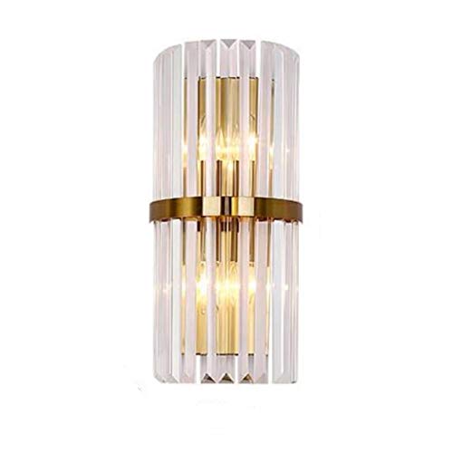 MZStech E14 Kristall WandleuchtenLampe, moderne Kristall Wandleuchten Leuchten Kristall Wandleuchte Licht (Goldbasis) von MZStech