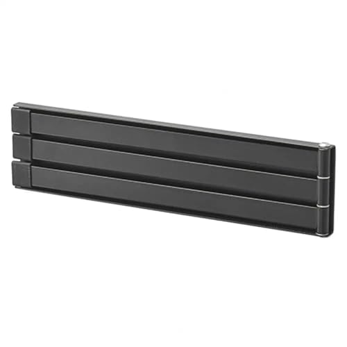 MZTZHVNVGK Magnetischer Handtuchhalter, stanzfreie Installation, multifunktionaler, an der Wand montierter, Faltbarer Handtuchtrockner for das Badezimmer, Haushaltsbedarf(Black) von MZTZHVNVGK