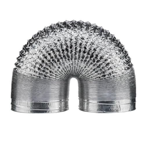 Abluftrohre & -schläuche 80/100/120/150/200 mm verschlüsseltes Belüftungsrohr aus Aluminiumfolie, skalierbares Rauchrohr, Küchenauslass, Badezimmer-Abluftventilatorschlauch FüR Abluftventi(80mm) von MZYFDC