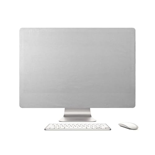 Bildschirm Staub Abdeckung Flexible Staubdicht Polyester Schutzhülle for 27/21 Zoll Computer Monitor Fall Protector Wasserdicht(Silver,For 21 inch) von MZYFDC
