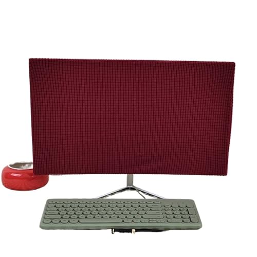 For 27-Zoll-Computermonitor Staubschutzhülle Hülle Einfarbig Elastische Home Office Desktop Displayschutzfolien(Color-10) von MZYFDC