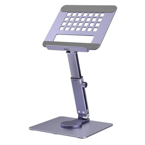 MZYFDC Laptop StäNder Tablet-Ständer 360 Grad drehbar klappbar Aluminium verstellbar Schreibtisch Halter Halterung Riser 4 Mini 12,9 4-14 Zoll Samsung TA(Gray) von MZYFDC