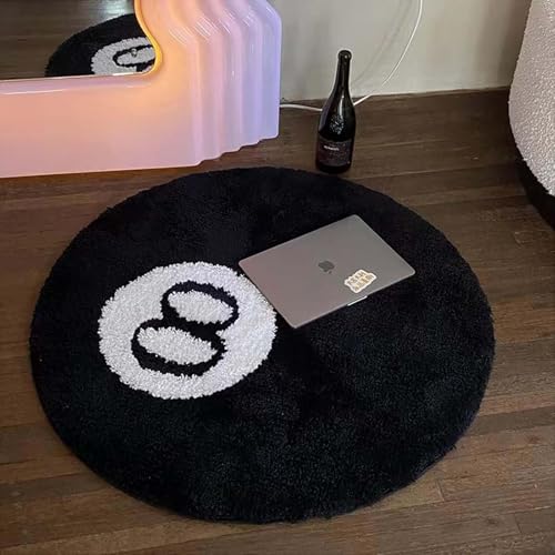 MZYZPPBD 8 Ball Teppich Rutschfester Rund 8 Ball Rug Design Dekor Teppiche Kinderzimmer Billard Zimmer Wasserabsorbierender Stuhlunterlage 8 Ball Billard Teppich Für Schlafzimmer,A,100cm/39.37inch MZYZPPBD 8 Ball Teppich Rutschfester Rund 8 Ball Rug Design Dekor Teppiche Kinderzimmer Billard Zimmer Wasserabsorbierender Stuhlunterlage 8 Ball Billard Teppich Für Schlafzimmer,A,100cm/39.37inch von MZYZPPBD