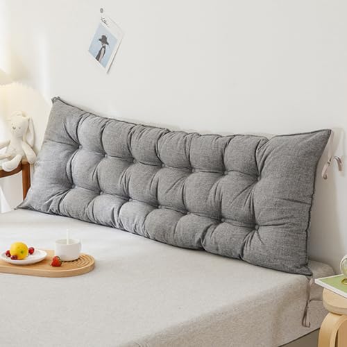 MZYZPPBD Rückenlehne Bett Kissen Lesekissen Für Bett Sofa Bequem Und Weich Lendenkissen Kopfstütze Fürs Bett Kopfteil Mit Abnehmbarem Bezug Für Schlafzimmer Mit Tatami-Sofa,A,120 x 10 x 50 cm von MZYZPPBD