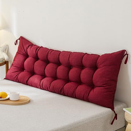 MZYZPPBD Rückenlehne Bett Kissen Lesekissen Für Bett Sofa Bequem Und Weich Lendenkissen Kopfstütze Fürs Bett Kopfteil Mit Abnehmbarem Bezug Für Schlafzimmer Mit Tatami-Sofa,D,120 x 10 x 50 cm von MZYZPPBD