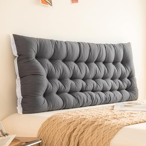 MZYZPPBD Rückenlehne Bett Kissen Lesekissen Für Bett Sofa Bequem Und Weich Lendenkissen Kopfstütze Fürs Bett Kopfteil Mit Abnehmbarem Bezug Für Schlafzimmer Mit Tatami-Sofa,L,90 x 10 x 50 cm von MZYZPPBD