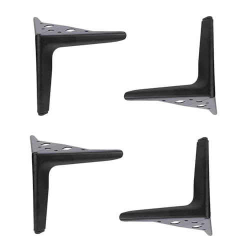 4 Stück Möbelfüße,Moderne Dreieckige Metall-Möbelfüße,Metall Möbelbeine,Dreieck Möbelfüsse,DIY-Ersatz für Schrank,Couchtisch,Sofa,TV-Schrank und andere Möbelbeine (25cm/9.8in,Black) von MZZHEDIE