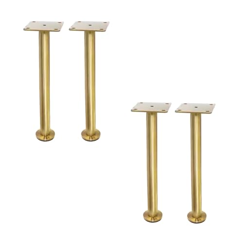 MZZHEDIE 4 Stück Möbelfüße Edelstahl,Metall Möbelbeine,Verstellbare Stützfüße,Möbelseitenbeine oder Mittelbeine,DIY-Ersatzfüße für Sofa,Schränke,Couchtische,Fernsehschränke (Brushed Gold,25cm(9.8in)) MZZHEDIE 4 Stück Möbelfüße Edelstahl,Metall Möbelbeine,Verstellbare Stützfüße,Möbelseitenbeine oder Mittelbeine,DIY-Ersatzfüße für Sofa,Schränke,Couchtische,Fernsehschränke (Brushed Gold,25cm(9.8in)) von MZZHEDIE