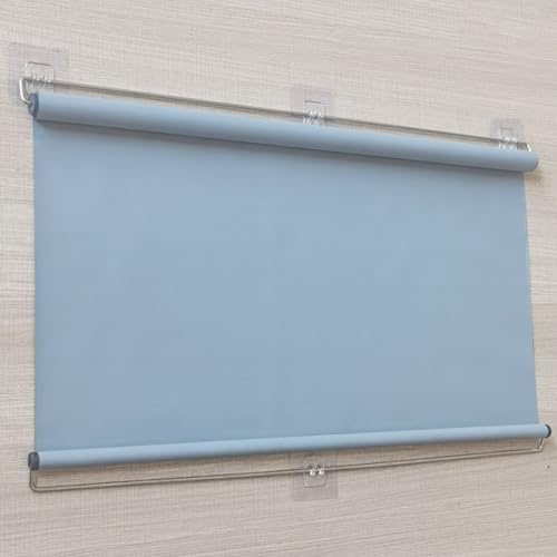 MZZHEDIE Saugnapf-Rollos,Sonnenschutz Rollo Innen,Ohne Bohren Verdunkelungsvorhang,Sichtschutz Einziehbarer,Auto Sonnenblende,Temporäre Jalousien,für Zimmer,Büro,Auto (Gray,W90×H200cm/35×78.7in) von MZZHEDIE
