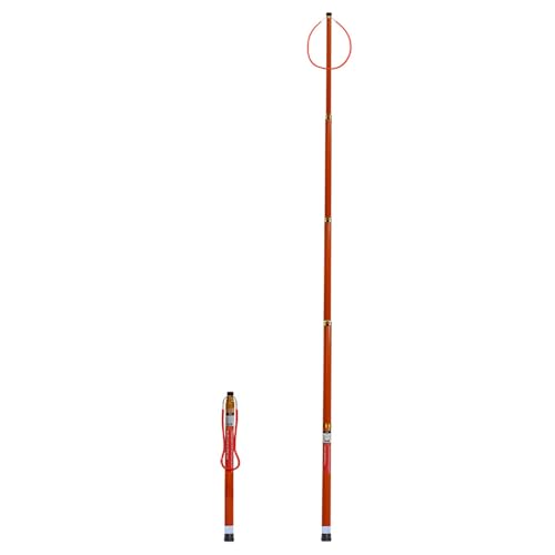 MZZKFC Einstellbare Schwimmbad Sicherheit Pole Float Seil, Wasserrettungsstange für Sich abmühende, ertrinkende Schwimmer, Yacht-Boot Notfall-Lebensrettungsausrüstung (Size : 18ft/5.5m-5 Section) von MZZKFC