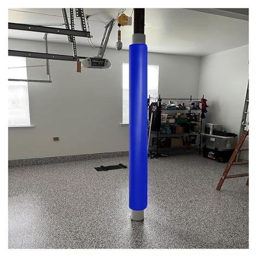 MZZKFC Keller-Rundpfosten-Schaumstoffpolsterung, Selbstklebende Sicherheits-Stoßdämpfer-Stangenpolster, 2cm Dick, Säulenpolsterung Zum Umwickeln(Blue H-1.67m/5.5',Dia 25cm/10) von MZZKFC