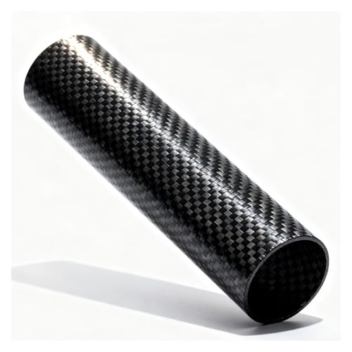 MZZKFC Kohlenstofffaserrohr 1 Stück 1000mm Langes Kohlefaserrohr, Anpassbare Schwarze Pultrudierte Kohlefaserstäbe, Leicht Zu Schneiden, Hohler Kohlefaserschaft(54x52x1000MM) von MZZKFC