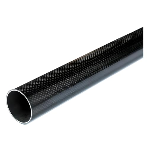 MZZKFC Kohlenstofffaserrohr Extra Langer Kohlefaserschaft, Schlankes Kohlefaser-Rundrohr, Außen-und Innendurchmesser, Länge Und Wandstärke Anpassbar, Leicht Zu Schneiden(24x22x1000MM) von MZZKFC