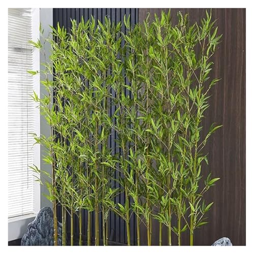 MZZKFC künstlicher Bambus Künstliche Bambus-Simulationspflanze Für Sichtschutz, Gefälschte Bambuspflanze Mit Verschlüsselten Seidenblättern Außendekoration, DIY(80 pcs,1.2m/3.9 ft) von MZZKFC