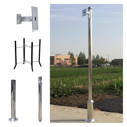 Sicherheitskamera-Mast Montage-Set Für Sicherheitskamera-Säulenständer, 2 2,5 3 3,5 4 4,5 5 6m Extra Langer Sicherheitsüberwachungsmast, 2-3-teilig Abnehmbarer CCTV-Mast(A,5m/16.4') von MZZKFC