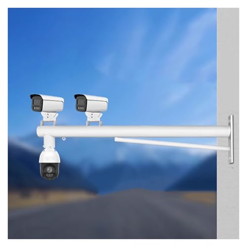Sicherheitskamera-Mast Wandmontierte Halterung Für Überwachungskameras, 2 Installationsmethoden Universelle CCTV-Halterung, 0,5–2m Kommerzielle Überwachungshalterung(C,0.5m-19 7/10in) von MZZKFC