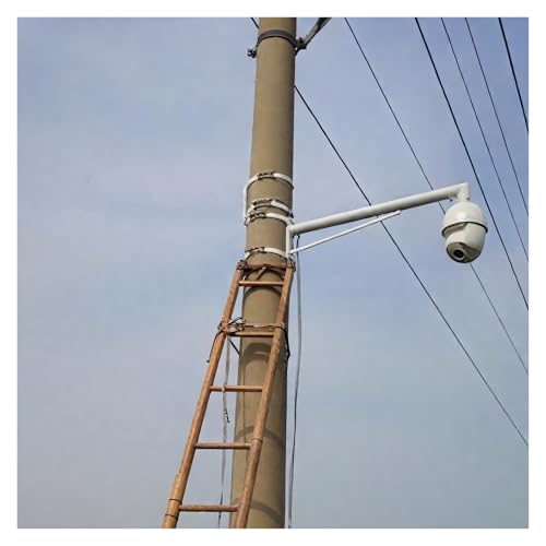 Sicherheitskamera-Mast Wandmontierte Sicherheitskameras, Ständer, Kamerahalterungen Ein- Und Ausgänge Wohngebieten, Leichter Überwachungsständer Den Außenbereich(C,1m/3.3') von MZZKFC