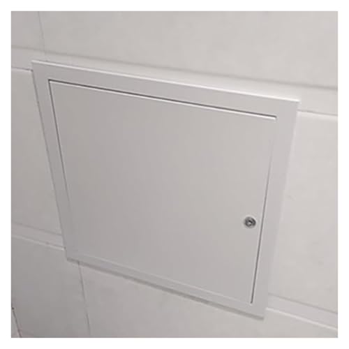 Zugangstür Sanitär-Zugangstür, Zugangstür Für Gewerbliche Und Private Gebäude, Maximal 120° Zu Öffnen, Weiße Aluminium-Sanitär-Inspektionstüren Mit Schloss(15.7inx15.7in- 40x40cm) von MZZKFC