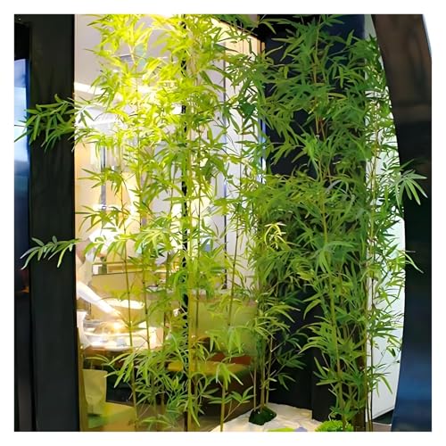 künstlicher Bambus 1,2 1,5 1,8 2,1 2,5m Simulation Bambus, Künstlicher Bambus Einfacher Auf- Und Abbau, Wasserfest UV-beständig, Kunstpflanzen Garten Büro Terrasse(90 pcs,1 1/5 m(3.9 ft)) von MZZKFC