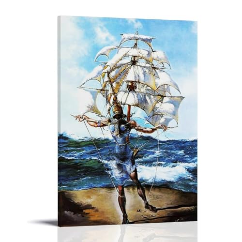 MZeer Salvador Dalí Malerwerke, Poster auf Leinwand, Wandkunst, Bild, Drucke, hängendes Foto, Geschenkidee, Dekoration, Heimkunst, 40 x 60 cm von MZeer