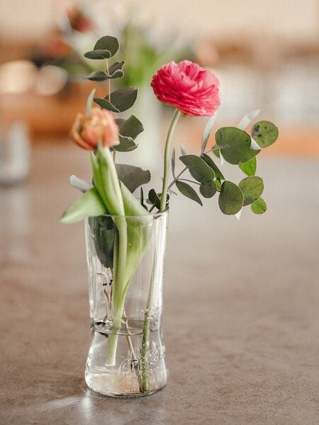 MaBe Aperol Vase - Upcycling - für Blumiges oder als großes Glas von MaBe