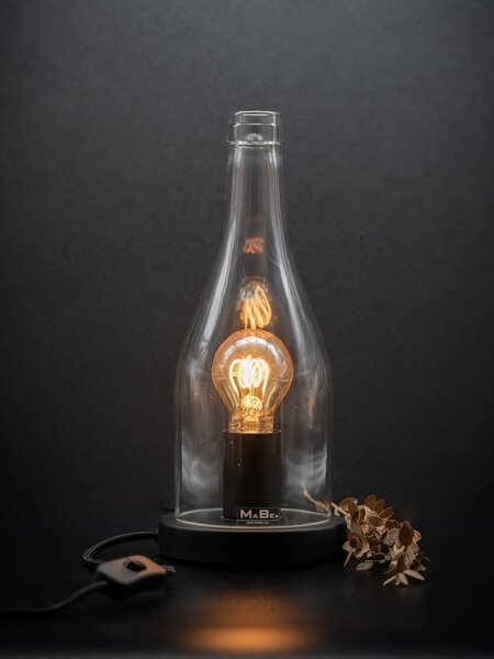 MaBe Lampe und WINDLICHT aus der 3l Flasche (30cm hoch) von MaBe