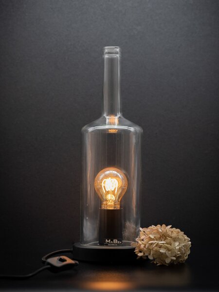 MaBe Lampe und WINDLICHT aus der 3l Flasche (35cm hoch) von MaBe