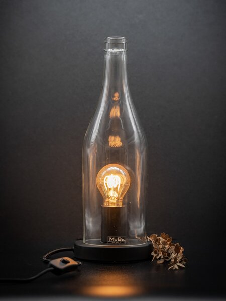 MaBe Lampe und WINDLICHT aus der 3l Flasche (35cm hoch) von MaBe